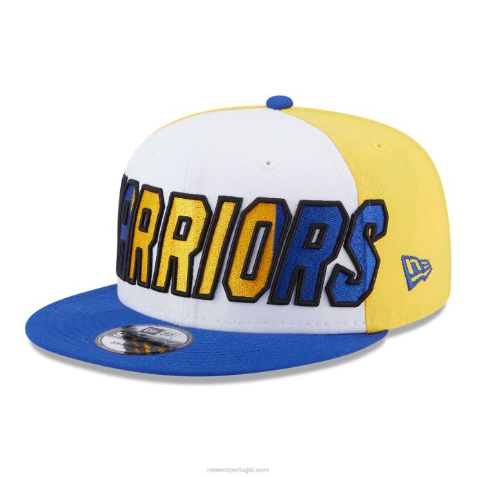 FFTN2036 New Era Golden State Warriors NBA Back Half Blue 9Fifty Snapback Boné
