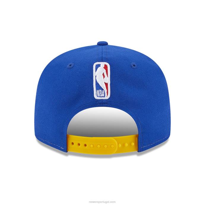FFTN2036 New Era Golden State Warriors NBA Back Half Blue 9Fifty Snapback Boné
