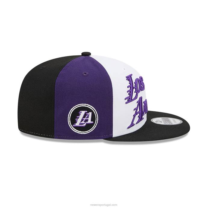 FFTN2038 New Era boné snapback 9fifty branco la lakers authentics city edition