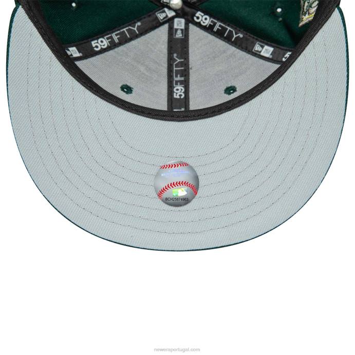 FFTN203 New Era Oakland Athletics 50º aniversário boné verde escuro 59fifty