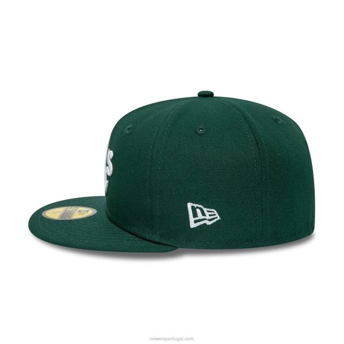 FFTN203 New Era Oakland Athletics 50º aniversário boné verde escuro 59fifty