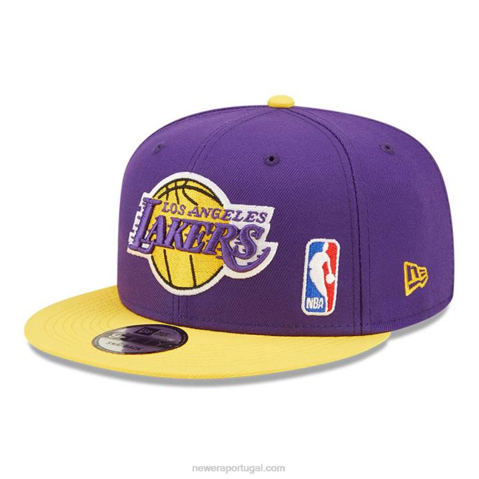 FFTN2041 New Era boné snapback 9fifty la lakers nba black letter arch purple 9fifty