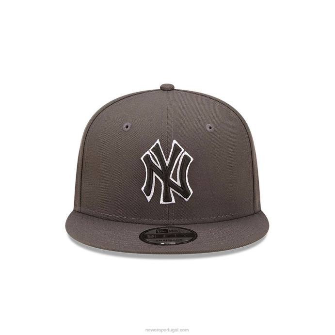 FFTN2044 New Era boné snapback 9fifty cinza escuro new york yankees repreve