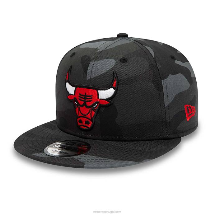 FFTN2045 New Era Boné Chicago Bulls Team Camo 9Fifty Snapback