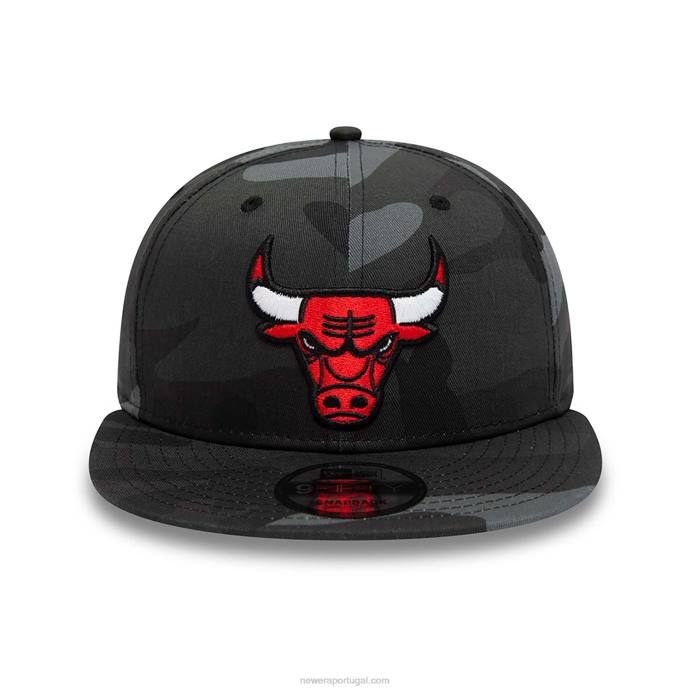 FFTN2045 New Era Boné Chicago Bulls Team Camo 9Fifty Snapback