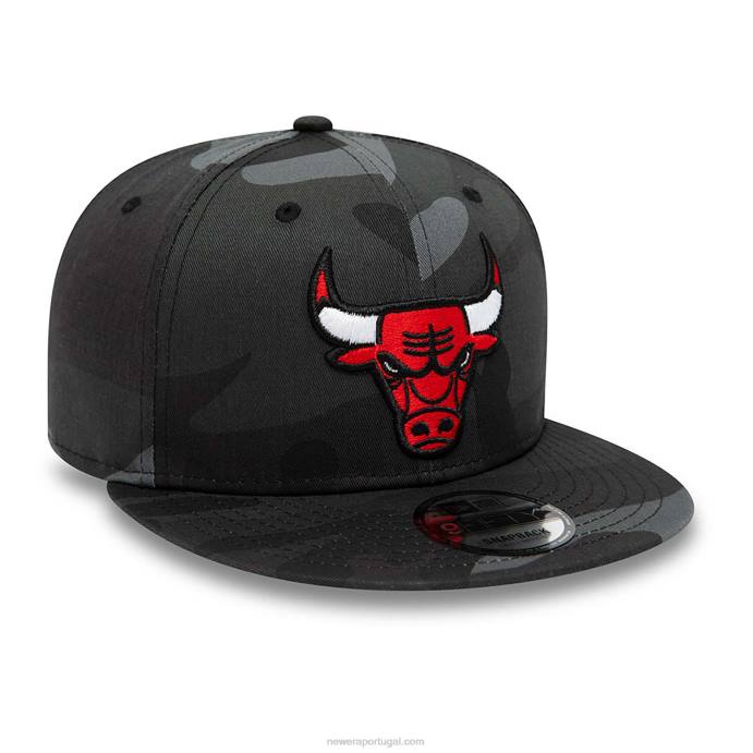 FFTN2045 New Era Boné Chicago Bulls Team Camo 9Fifty Snapback