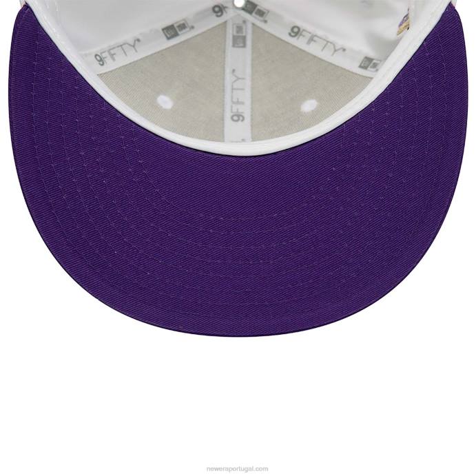 FFTN2047 New Era la lakers coroa remendos boné branco 9fifty snapback