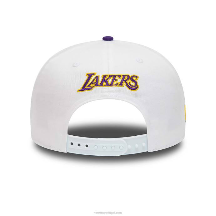 FFTN2047 New Era la lakers coroa remendos boné branco 9fifty snapback