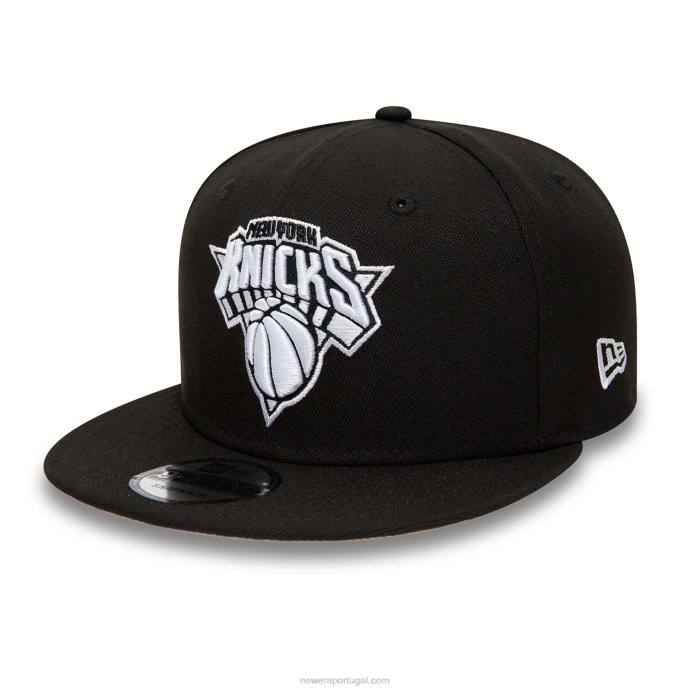 FFTN2048 New Era New York Knicks boné preto 9fifty snapback