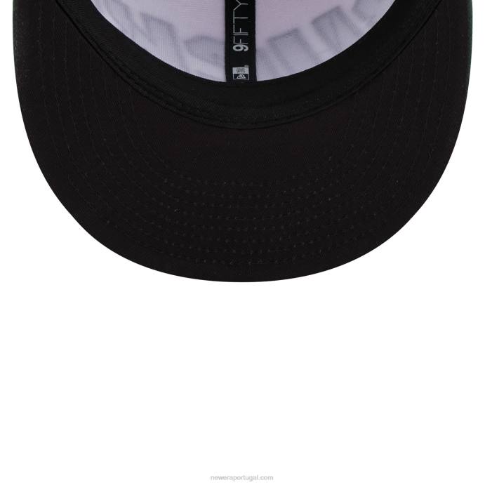 FFTN2049 New Era boné milwaukee bucks nba back half green 9fifty snapback