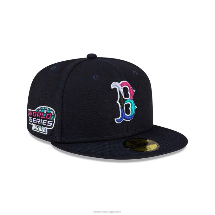 FFTN204 New Era boton red sox polarlights navy 59fifty boné justo