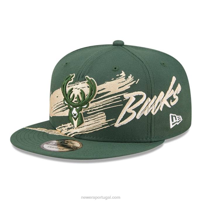 FFTN2055 New Era boné milwaukee bucks nba sweep green 9fifty snapback