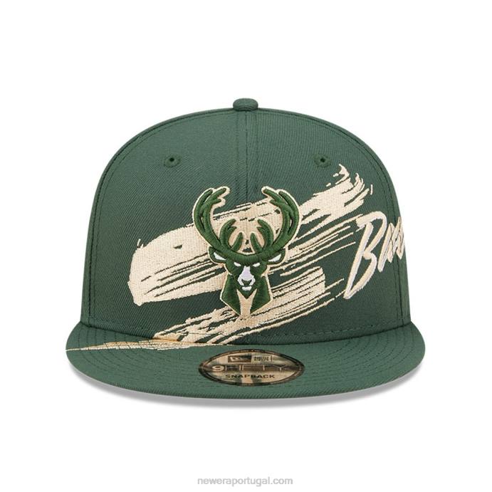 FFTN2055 New Era boné milwaukee bucks nba sweep green 9fifty snapback
