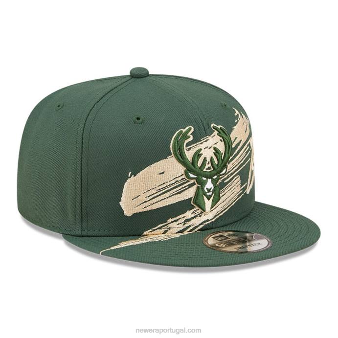 FFTN2055 New Era boné milwaukee bucks nba sweep green 9fifty snapback