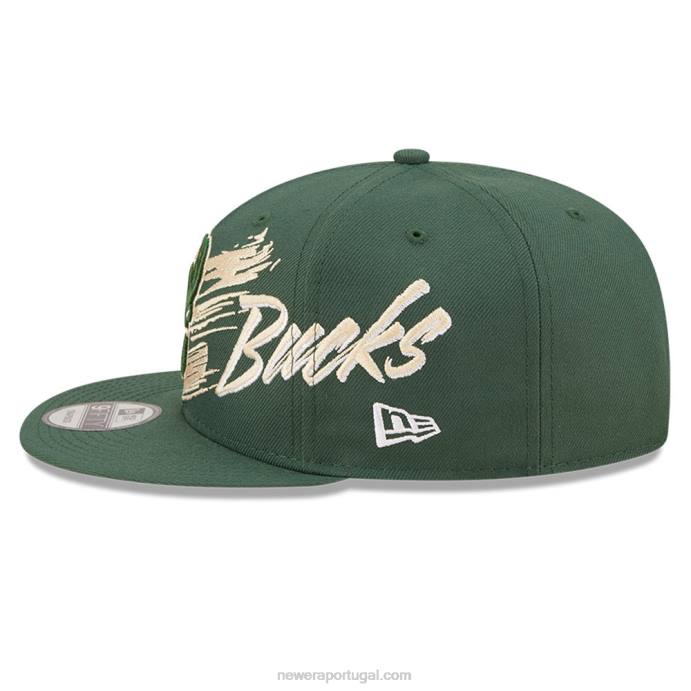 FFTN2055 New Era boné milwaukee bucks nba sweep green 9fifty snapback