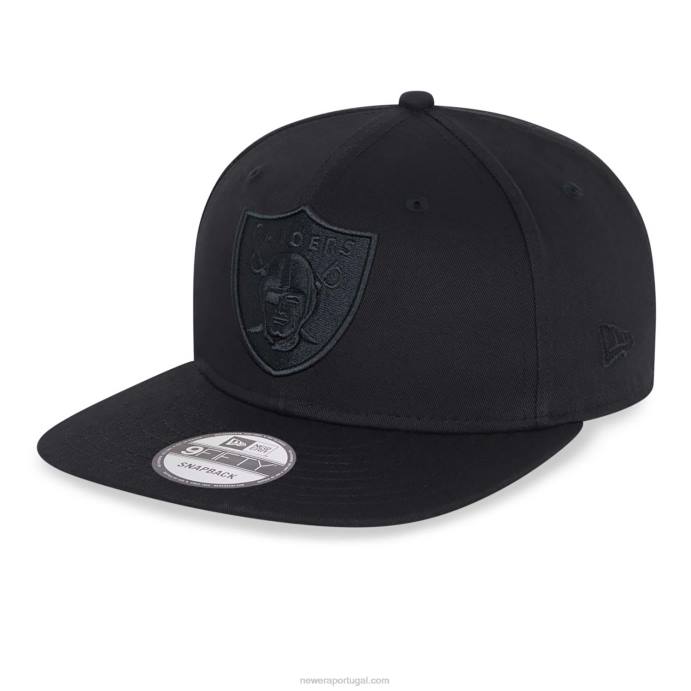 FFTN2056 New Era las vegas raiders nfl preto no boné preto 9fifty