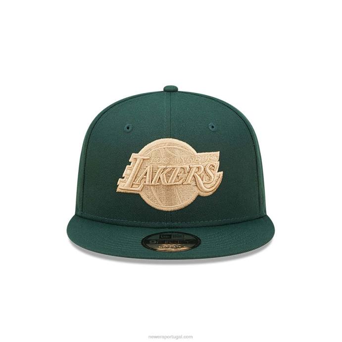 FFTN2057 New Era boné snapback 9fifty verde escuro la lakers repreve