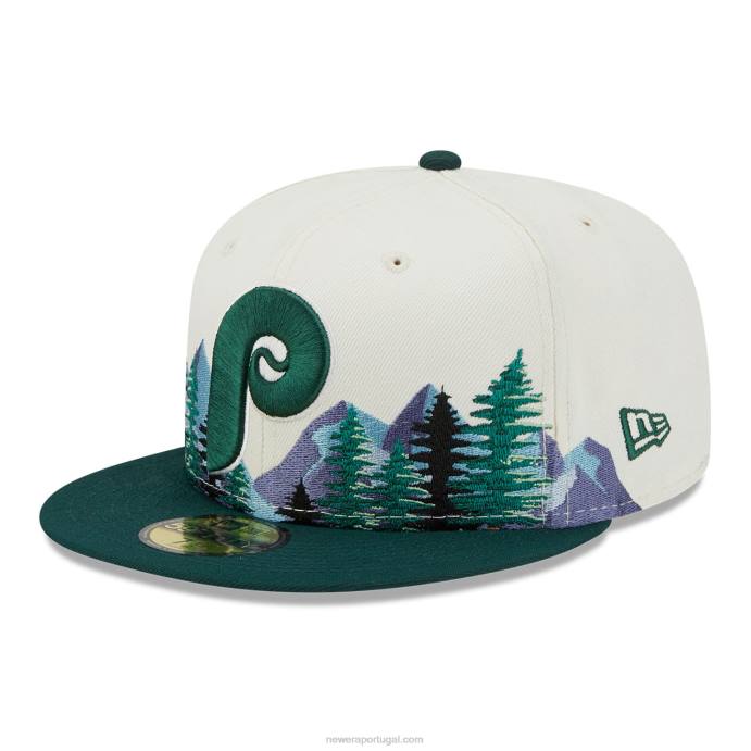 FFTN205 New Era philadelphia phillies outdoor branco 59fifty ajustado