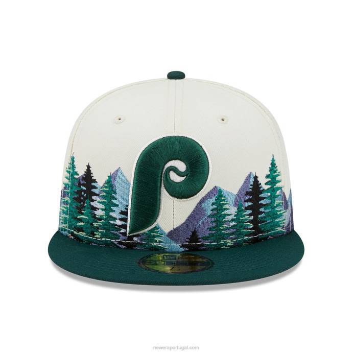 FFTN205 New Era philadelphia phillies outdoor branco 59fifty ajustado