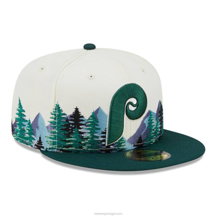 FFTN205 New Era philadelphia phillies outdoor branco 59fifty ajustado