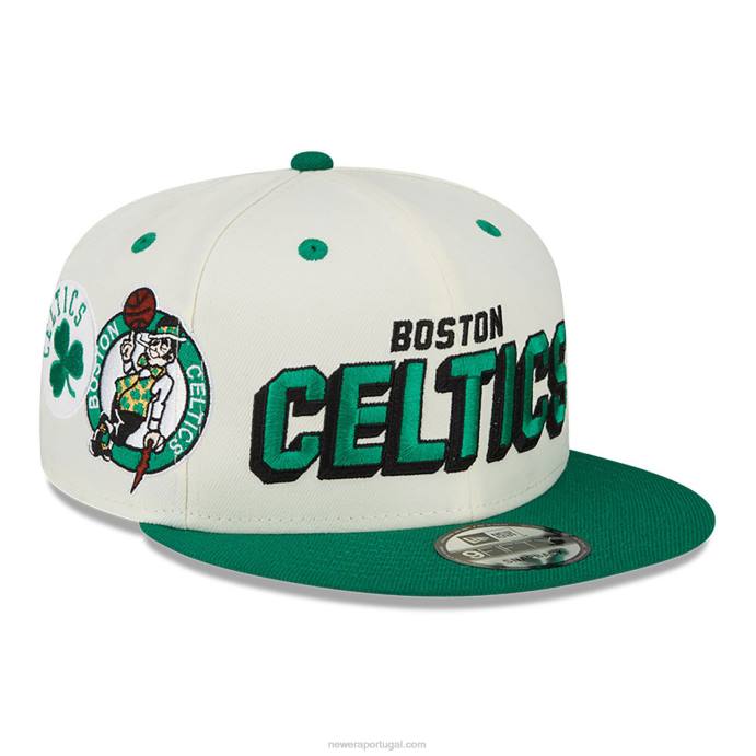 FFTN2062 New Era Boné boston celtics wake branco 9fifty snapback