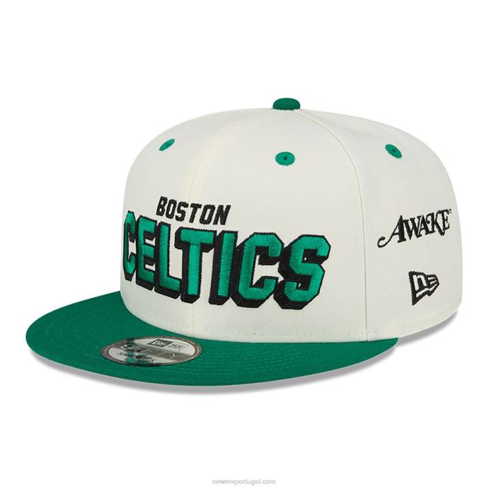 FFTN2062 New Era Boné boston celtics wake branco 9fifty snapback