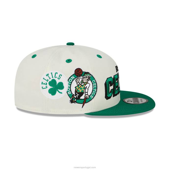 FFTN2062 New Era Boné boston celtics wake branco 9fifty snapback