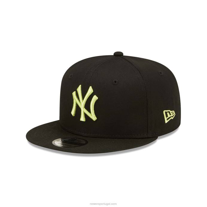 FFTN2063 New Era New York Yankees League Essentials boné preto 9fifty snapback