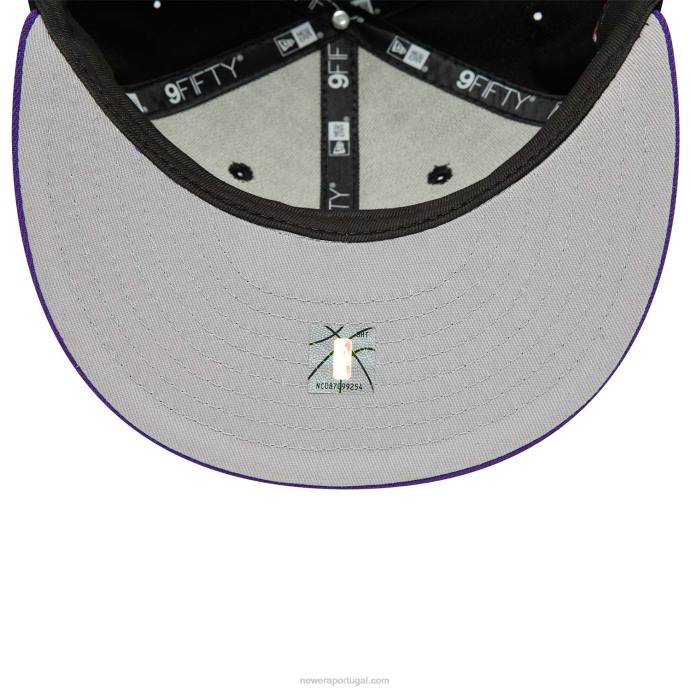 FFTN2066 New Era toronto raptors nba tip off 2022 boné preto 9fifty snapback