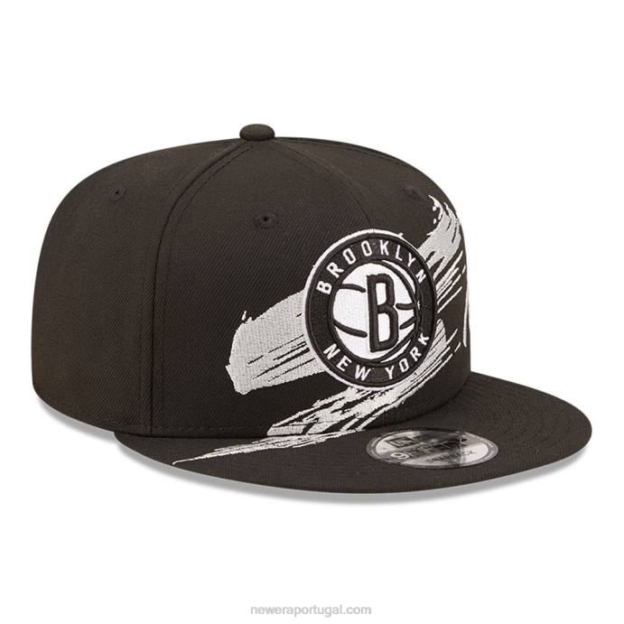 FFTN2068 New Era boné brooklyn nets nba sweep preto 9fifty snapback