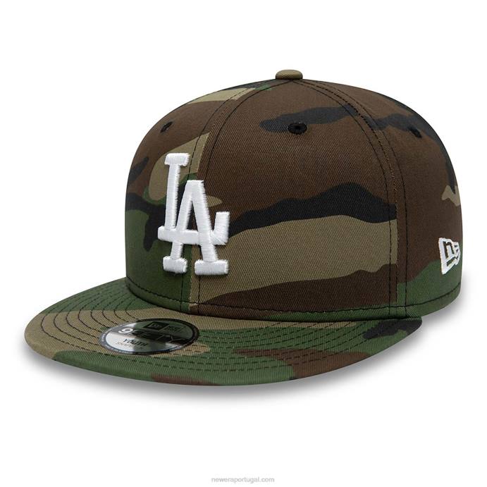 FFTN2071 New Era Boné Snapback La Dodgers Youth Team Camo 9Fifty