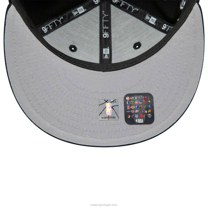 FFTN2074 New Era boné Chicago Bulls 9fifty snapback preto