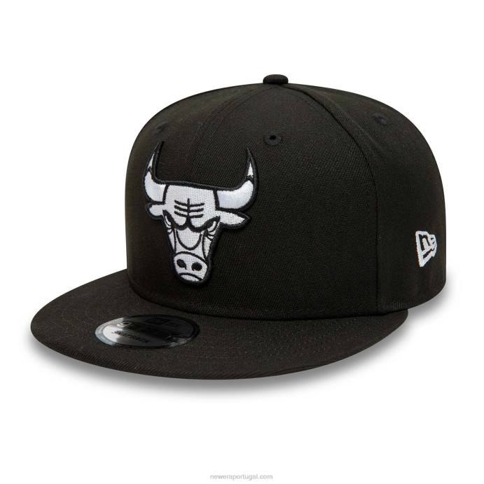 FFTN2074 New Era boné Chicago Bulls 9fifty snapback preto