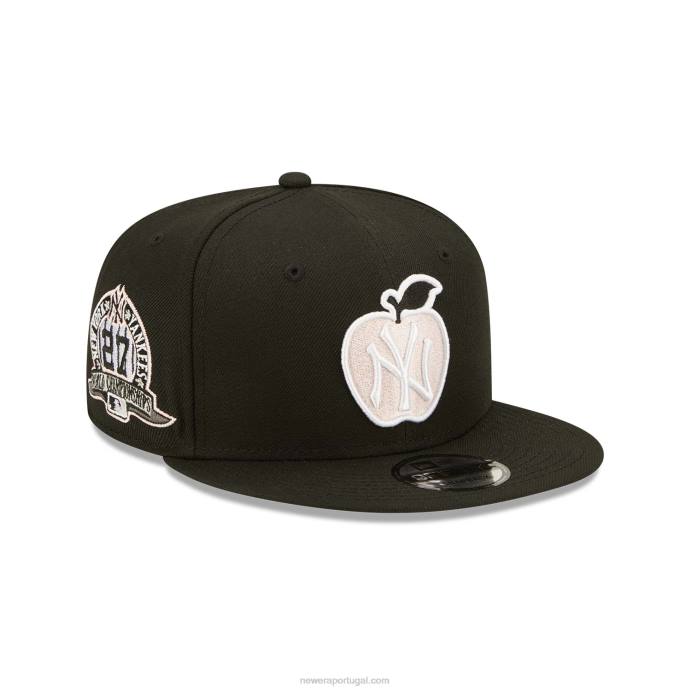 FFTN2076 New Era boné snapback 9fifty apple black new york yankees