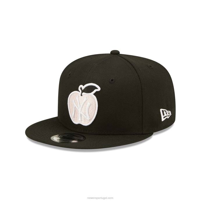 FFTN2076 New Era boné snapback 9fifty apple black new york yankees