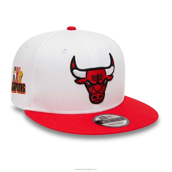 FFTN2086 New Era chicago bulls coroa boné branco 9fifty snapback