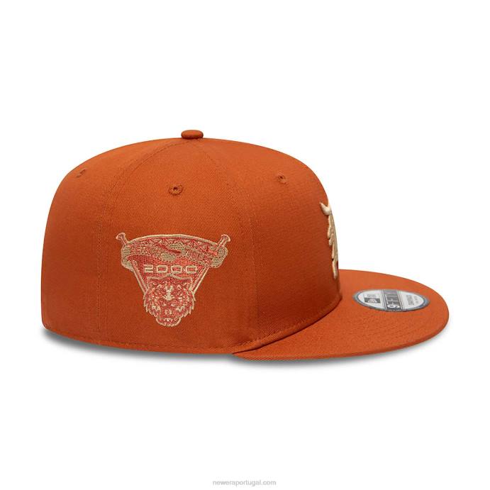 FFTN2087 New Era boné snapback 9fifty com patch lateral do Detroit Tigers