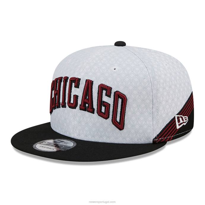 FFTN2090 New Era boné chicago bulls authentics city edition branco 9fifty snapback
