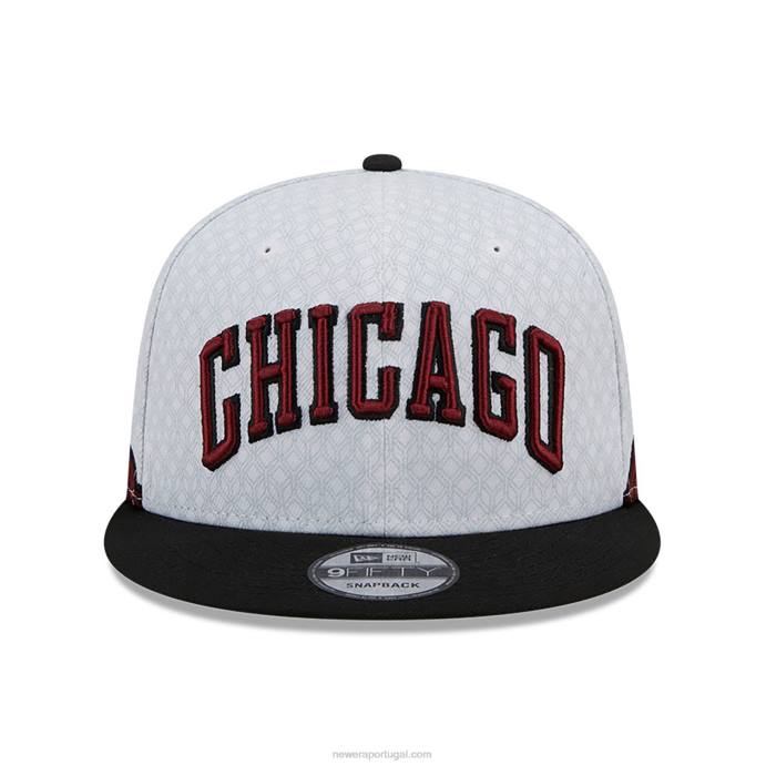 FFTN2090 New Era boné chicago bulls authentics city edition branco 9fifty snapback