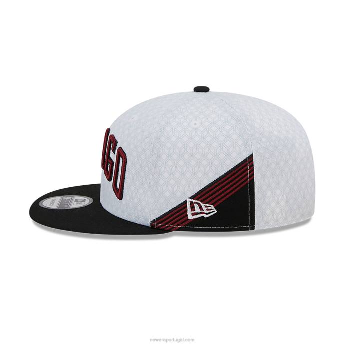 FFTN2090 New Era boné chicago bulls authentics city edition branco 9fifty snapback