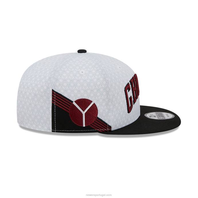 FFTN2090 New Era boné chicago bulls authentics city edition branco 9fifty snapback