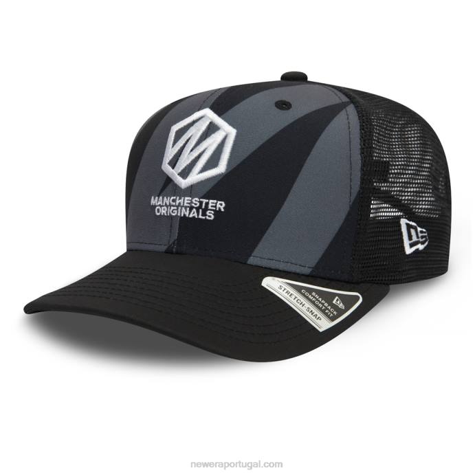 FFTN2095 New Era Boné Manchester Originals The Hundred Black 9Fifty