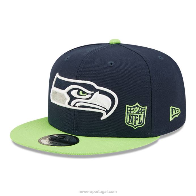 FFTN2096 New Era boné seattle seahawks nfl black letter arch blue 9fifty snapback