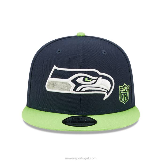 FFTN2096 New Era boné seattle seahawks nfl black letter arch blue 9fifty snapback