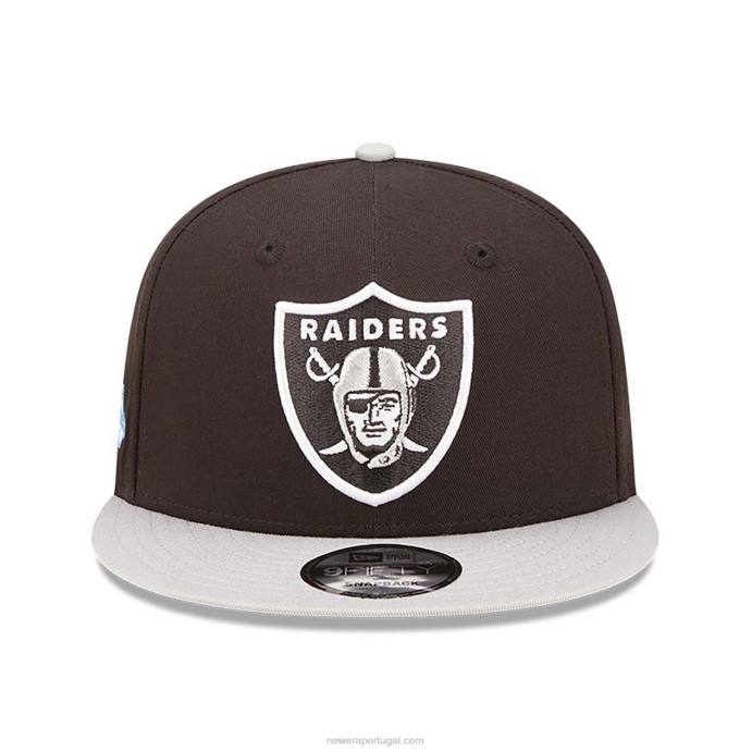 FFTN2098 New Era boné snapback preto 9fifty com patch da equipe las vegas raiders