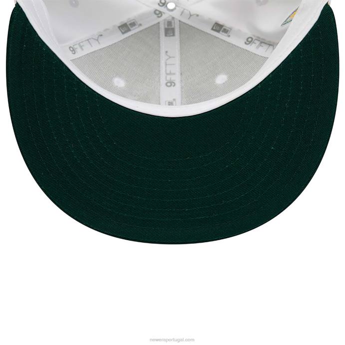 FFTN2099 New Era boné Oakland Athletics Crown Patches branco 9fifty snapback