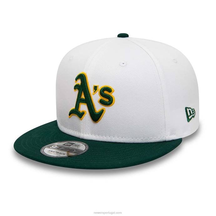 FFTN2099 New Era boné Oakland Athletics Crown Patches branco 9fifty snapback
