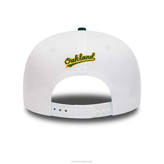 FFTN2099 New Era boné Oakland Athletics Crown Patches branco 9fifty snapback
