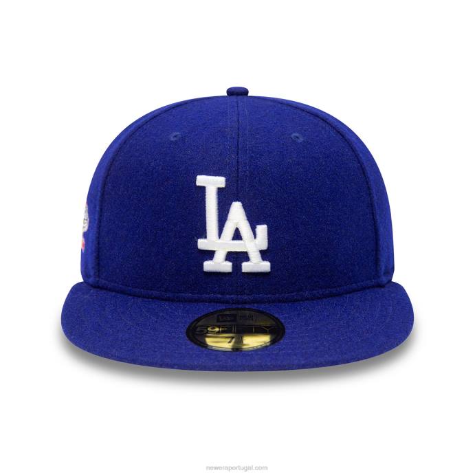 FFTN20 New Era boina de lã azul 59fifty de aniversário la dodgers