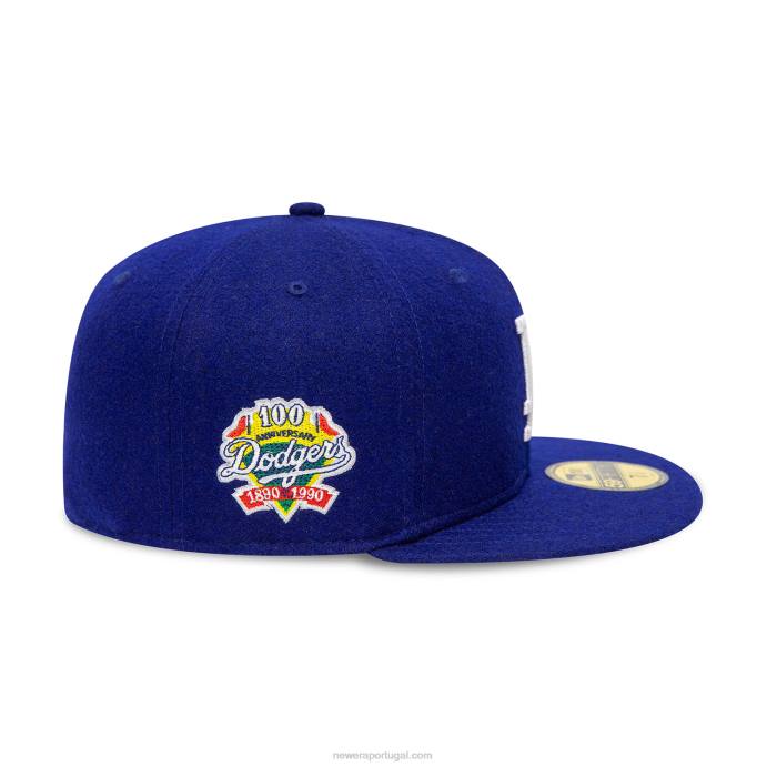 FFTN20 New Era boina de lã azul 59fifty de aniversário la dodgers